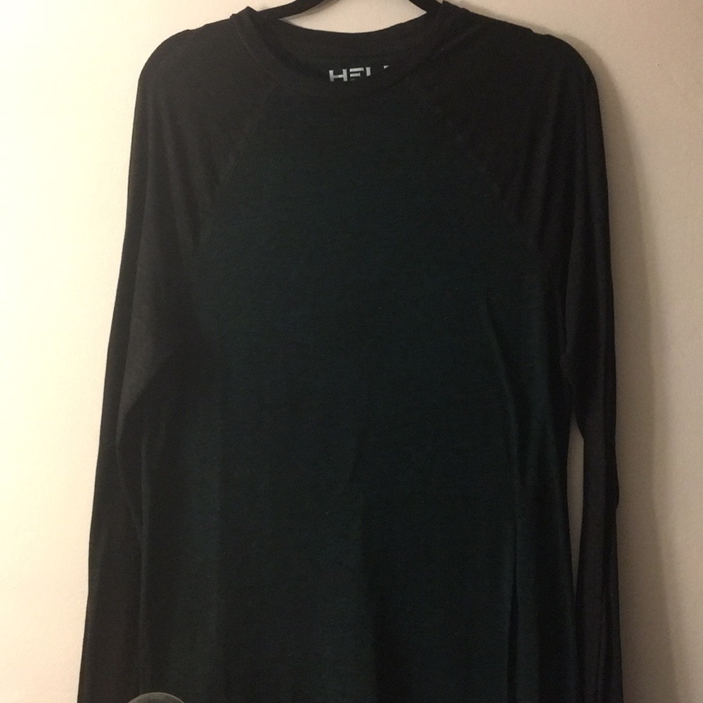 NWOT emerald green and charcoal gray baseball tee